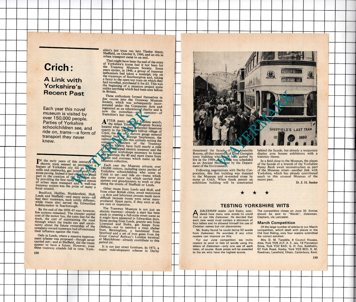 Crich Tramway Museum - 1976 Small Article