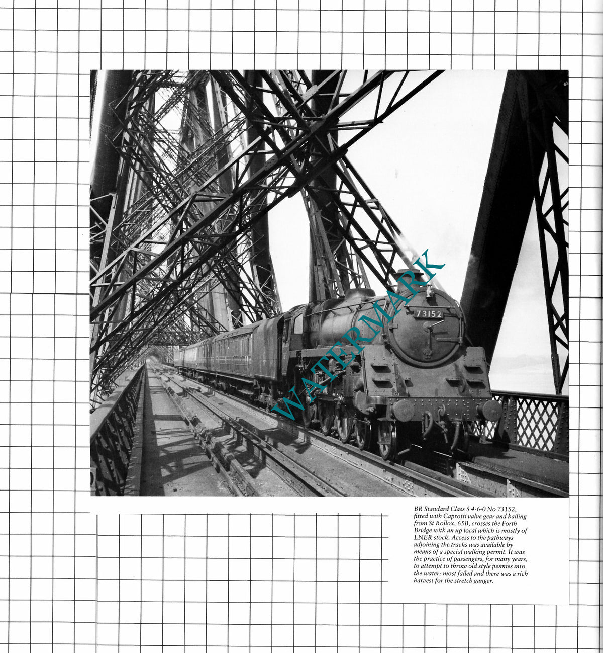 Forth Bridge Railway Engine No 73152 -Cutting