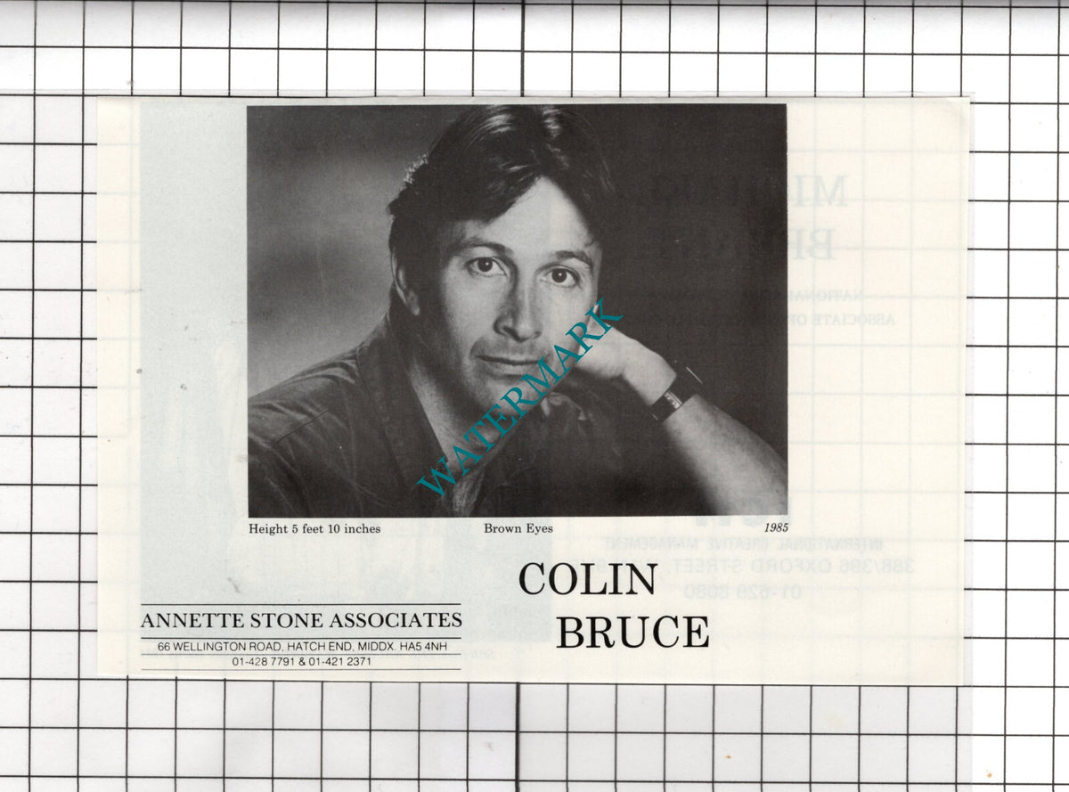 Michael Bryant Actor / Colin Bruce Actor - 1986 Advert