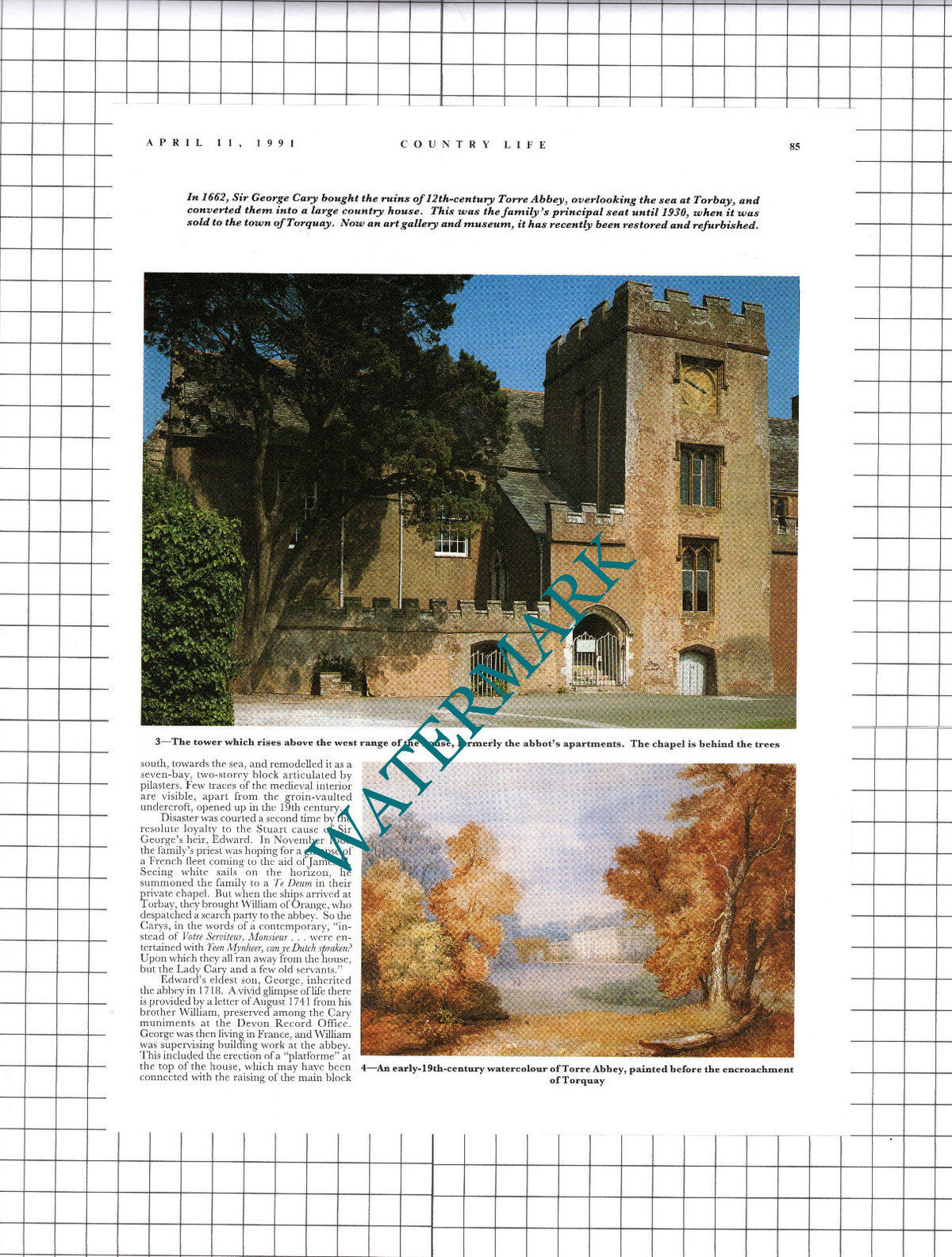 Torre Abbey Devon - 1991 Article