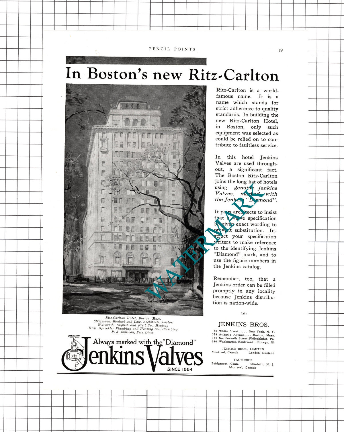 Garrett Biblical Institute Evanston Illinois Ritz Carlton Boston - 1927 Cutting