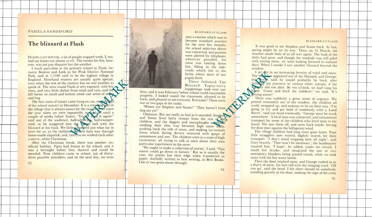 Flash Derbyshire Blizzard - 1979 Article / Print