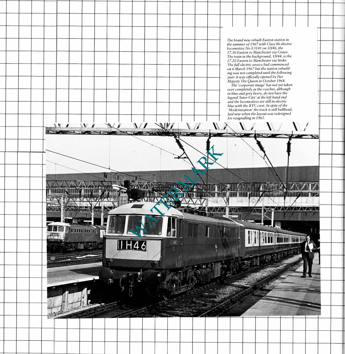 Euston Railway Station London Engine No IH46 - Cutting