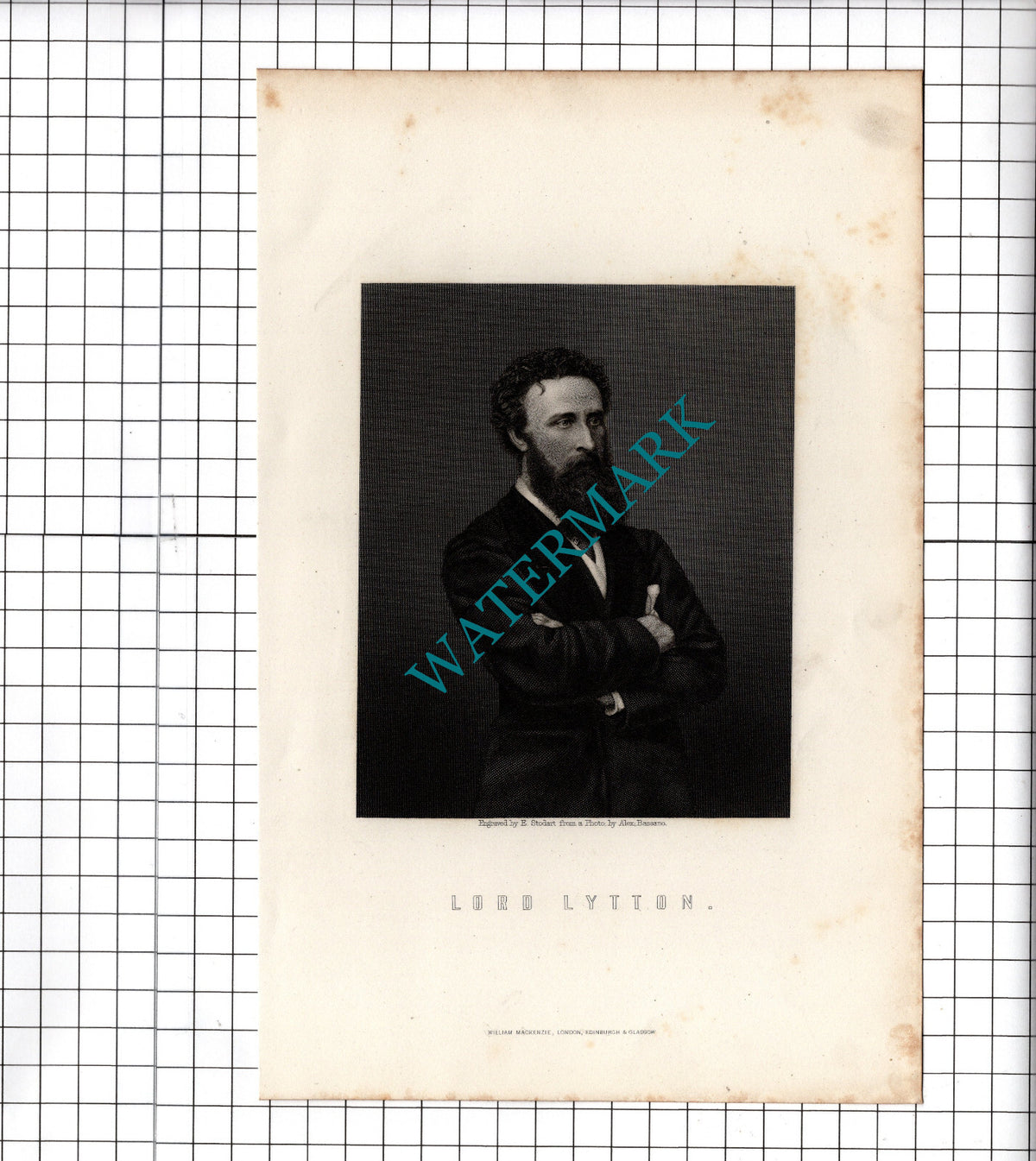 Lord Lytton - c.1881 Print
