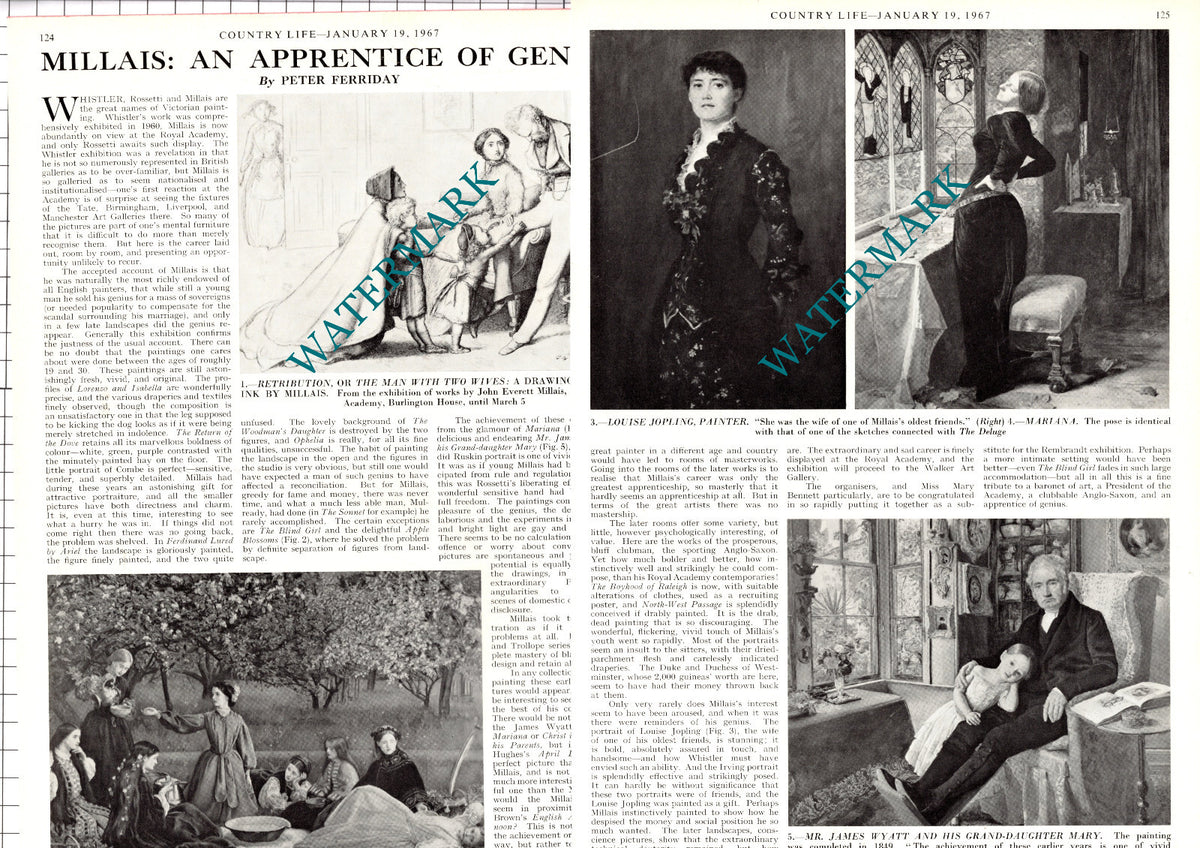 John Everett Millais Artist - 1967 Article