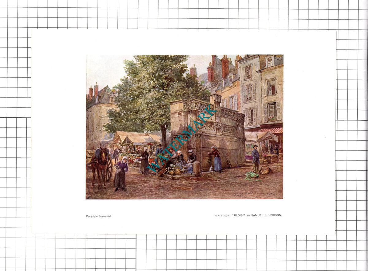 Blois by Samuel J Hodson - 1904 Print