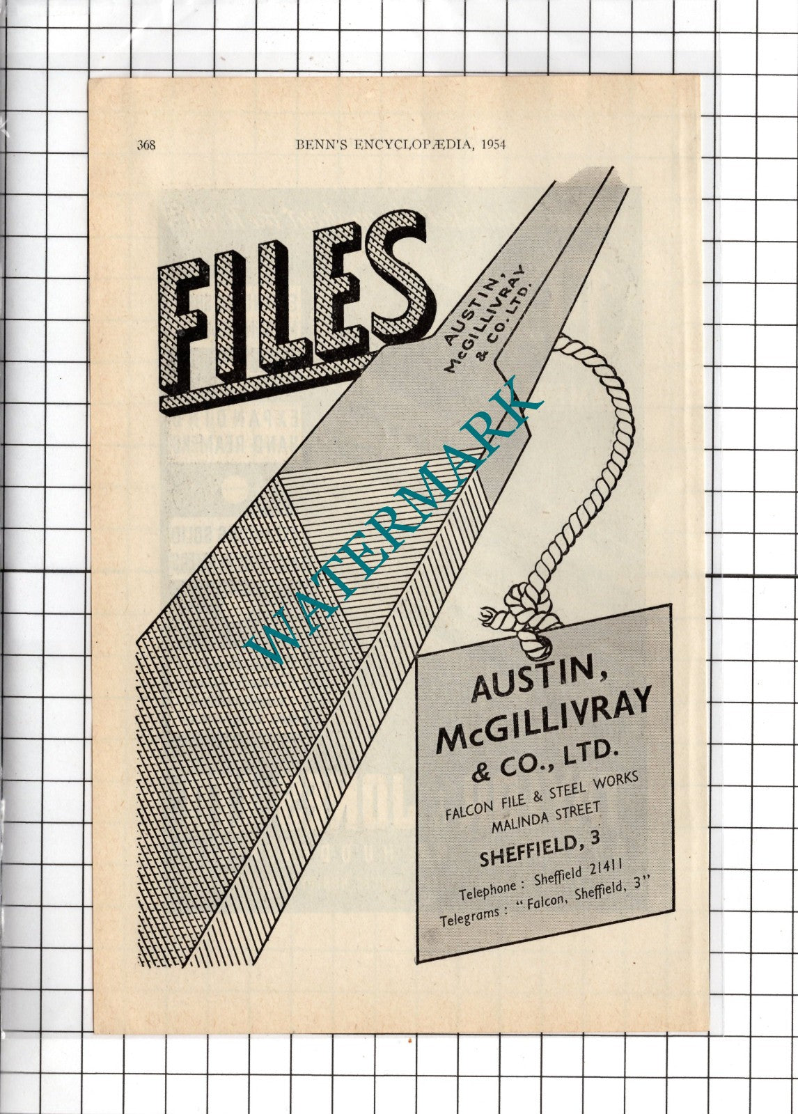 Taylor & Jones Ltd Honley / Austin McGillivray & Co Ltd Sheffield - 1954 Advert