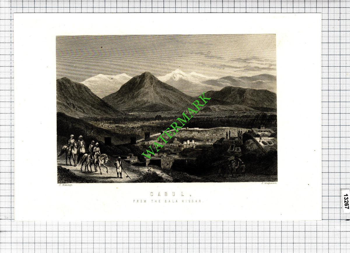 Cabul Kabul Bala Hissar - c.1887 Print
