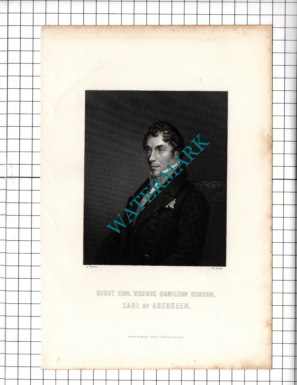 The Right Hon George Hamilton Gordon Earl Of Aberdeen - 1881 Print