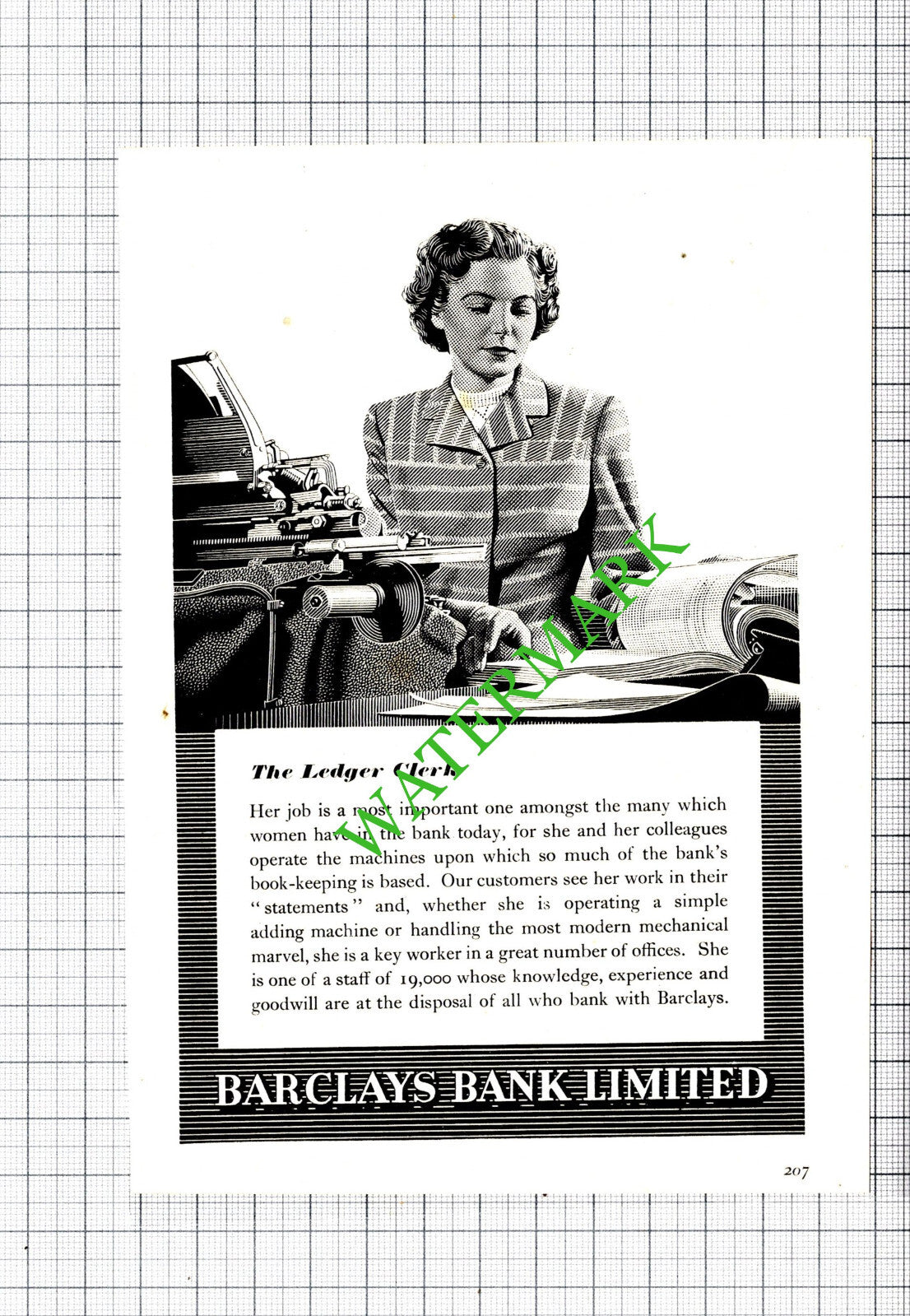 Barclays Bank Ltd Small Advert - 1955 Cutting