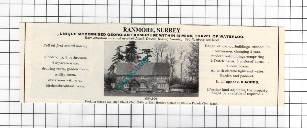 Henley On Thames / Ranmore Surrey - 1967 House Advert