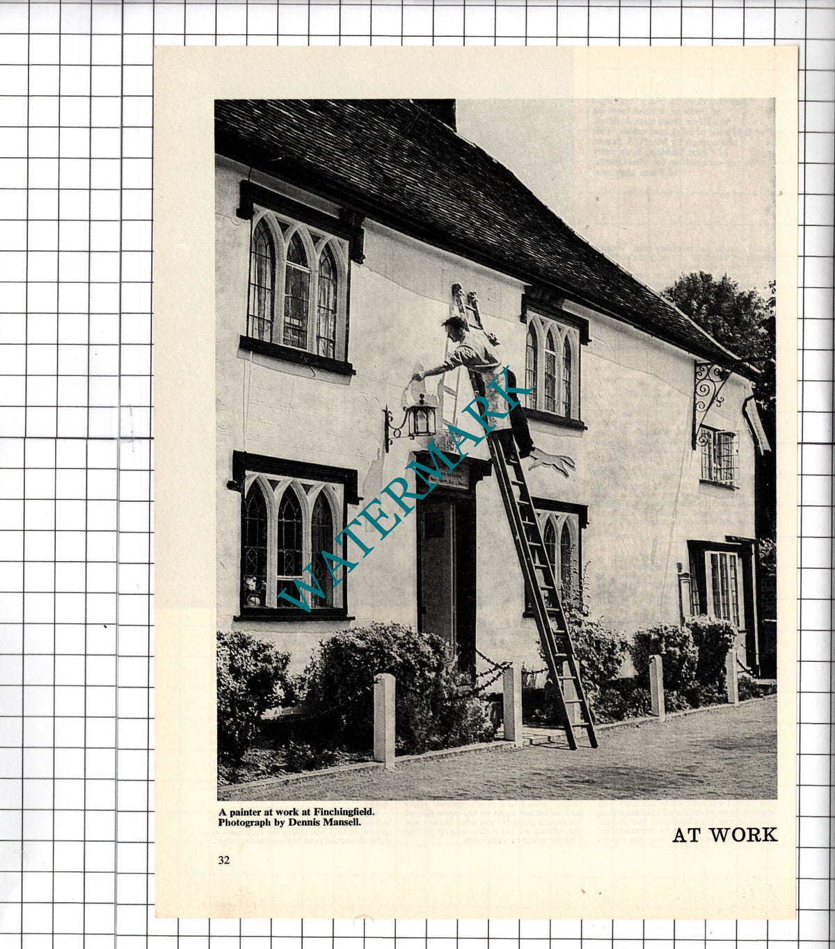 The Fox Inn Finchingfield Essex - 1968 Cutting