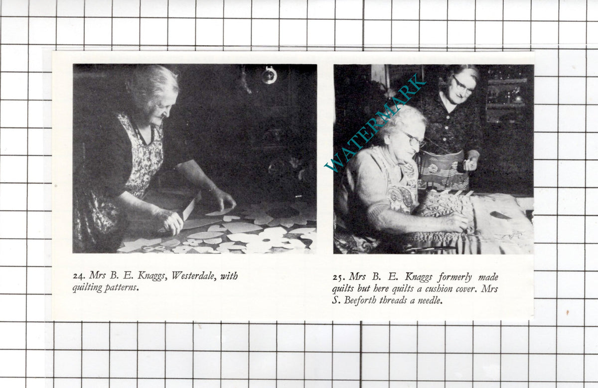 Mrs B E Knaggs Westerdale Yorkshire Mrs S Beeforth - Small Clipping