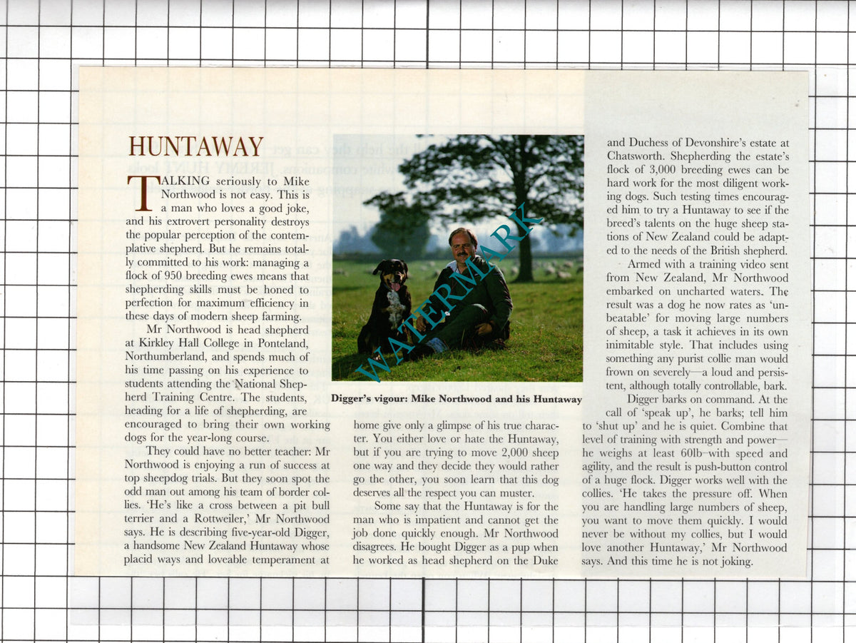Kirkley Hall College Ponteland Mike Northwood - 1997 Cutting