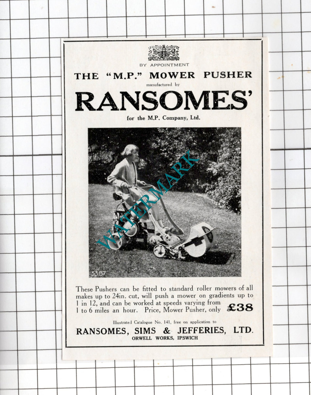 Ransomes Sims & Jefferies Ltd Orwell Works Ipswich - 1925 Small Advert