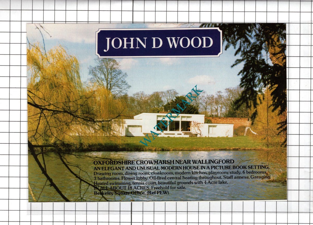 Crowmarsh Oxfordshire House Sale Advert - 1981 Cutting