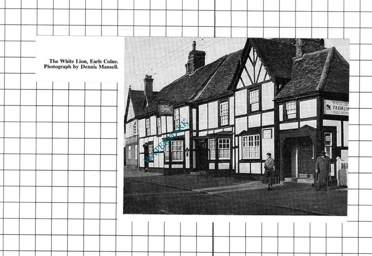 The White Lion Earls Colne Essex - 1967 Clipping