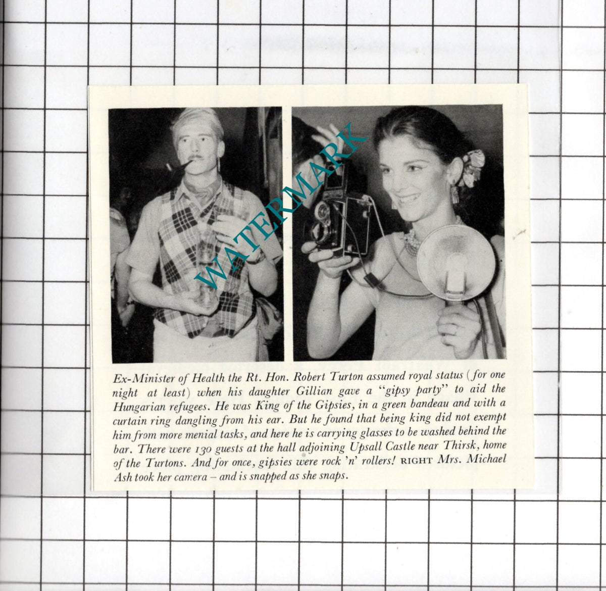 Rt Hon Robert Turton - 1957 Small Clipping