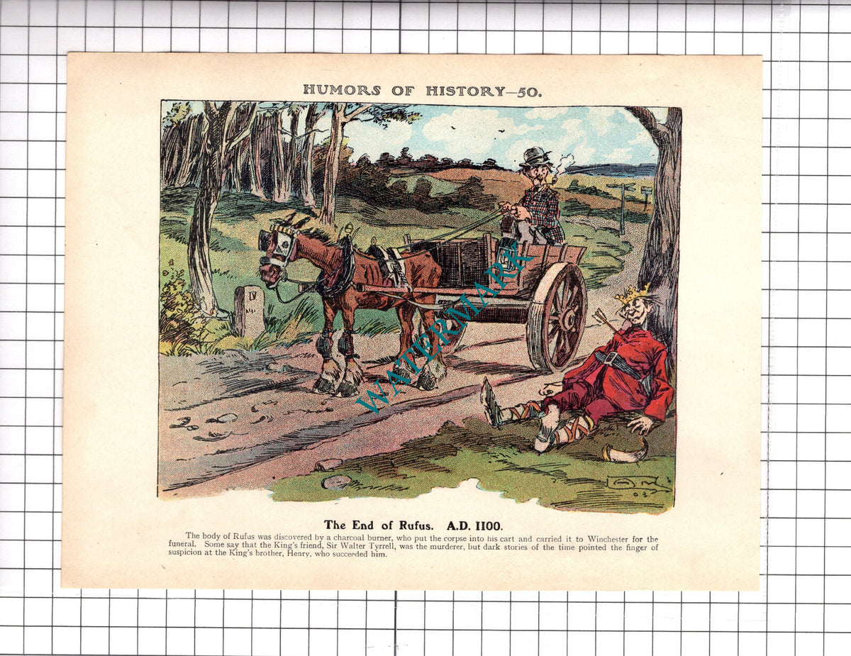 William Rufus Malwood New Forest - c.1921 Book Print