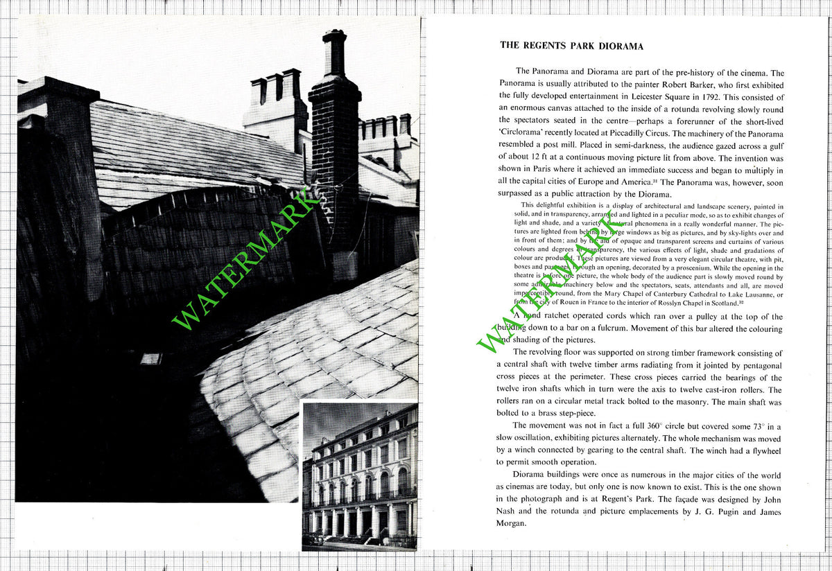 Regents Park London Diorama - Two-Part Cutting 1967