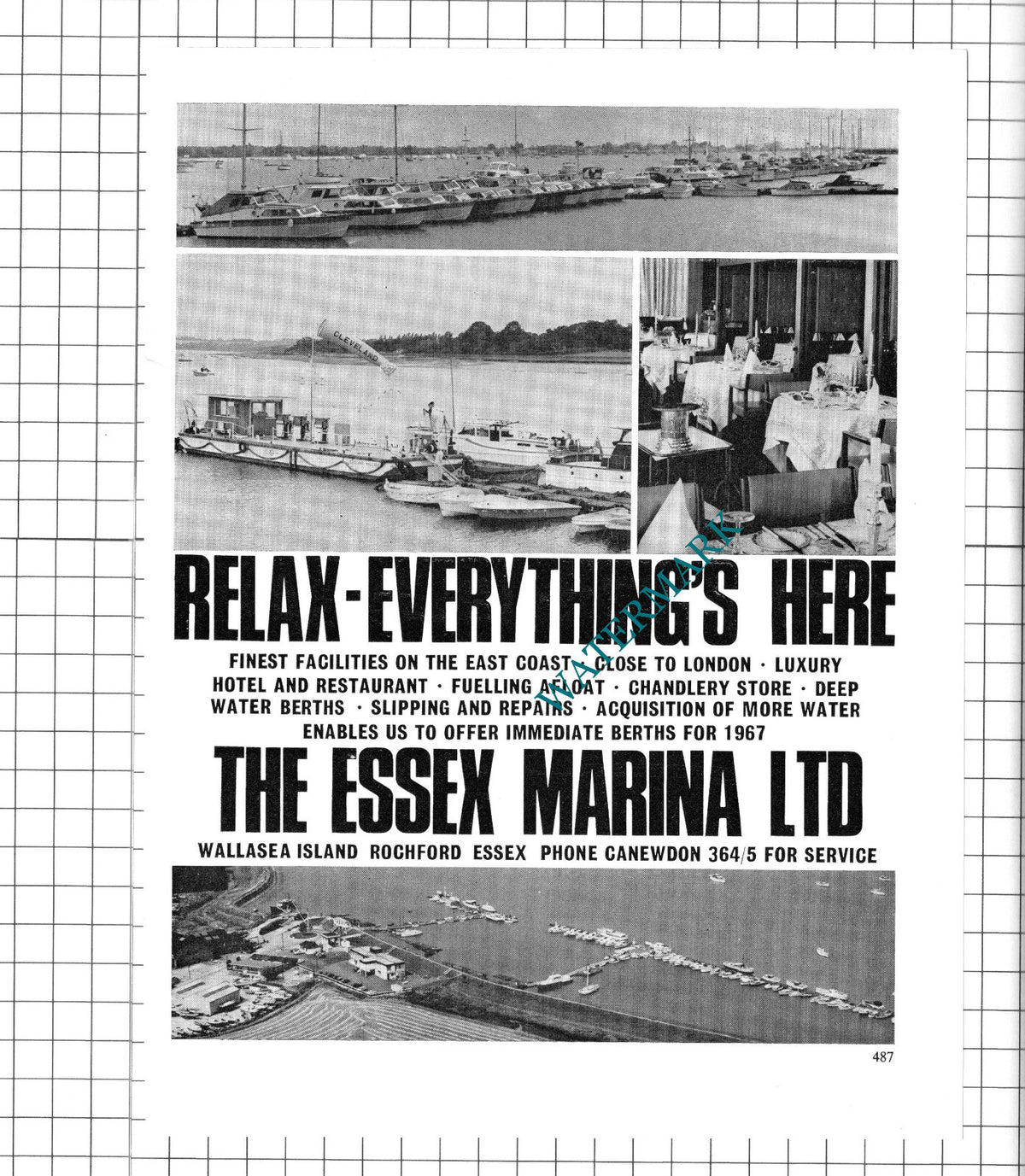 Essex Yacht Marina Wallasea Island - 1967 Article