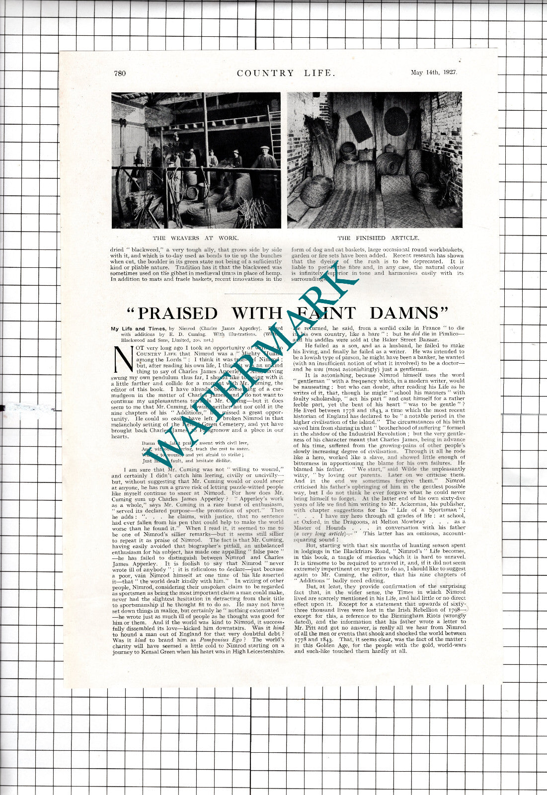 The Rush Carpets Of Norfolk - 1927 Article