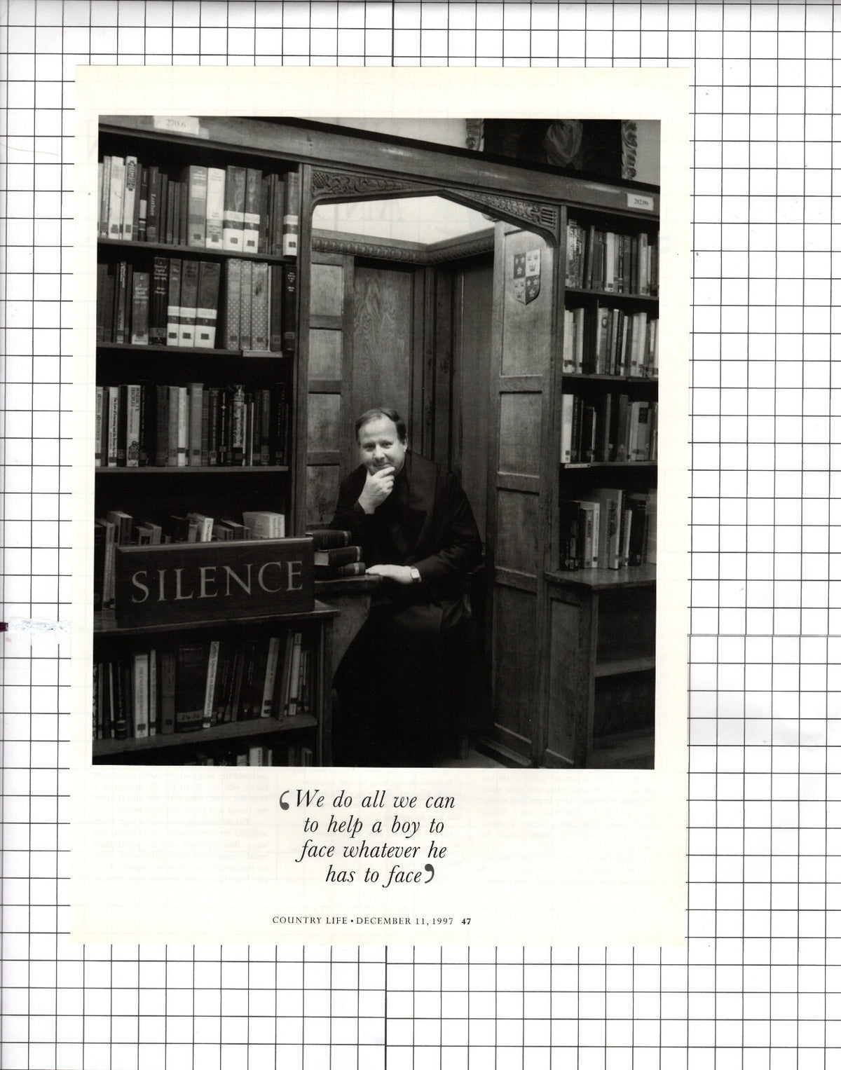 Ampleforth College Headmaster Father Leo Chamberlain - 1997 Article