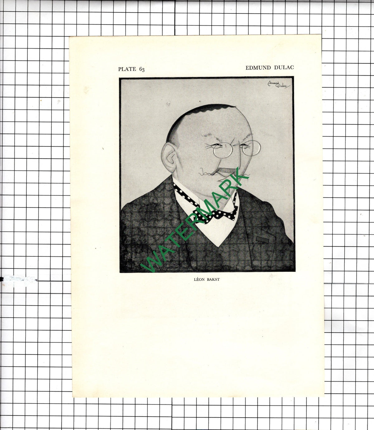 Sir Ernest Pollock Caricature Kapp / Leon Bakst Edmund Dulac - 1928 Clipping
