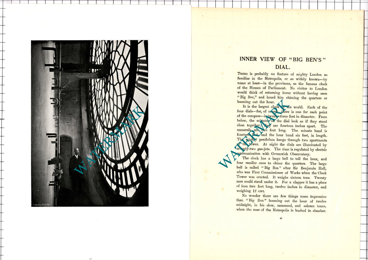 Big Ben London - c.1904 Article / Print