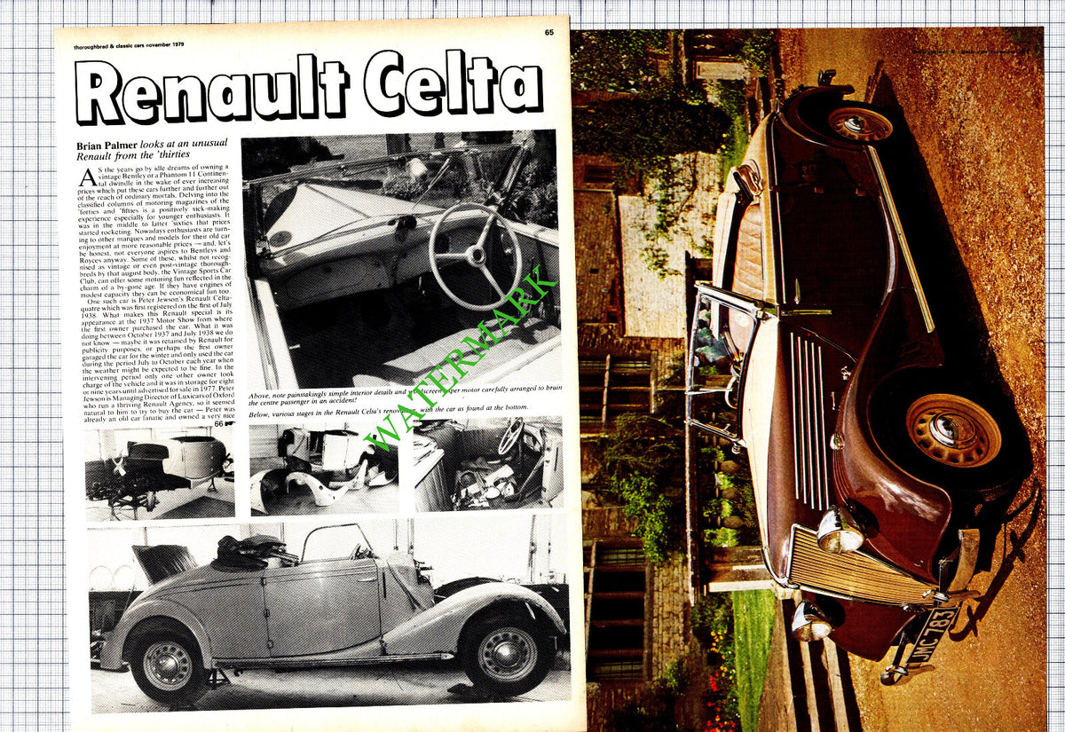 Renault Celta Car - 1979 Article / Print
