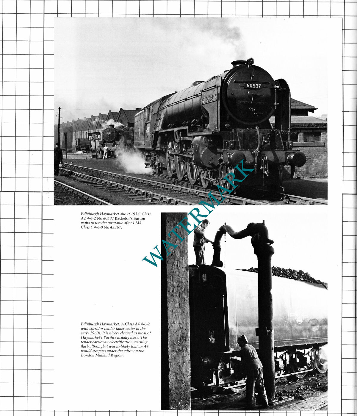 Edinburgh Haymarket Railway Station Engine No 45361 - 1980's Cutting