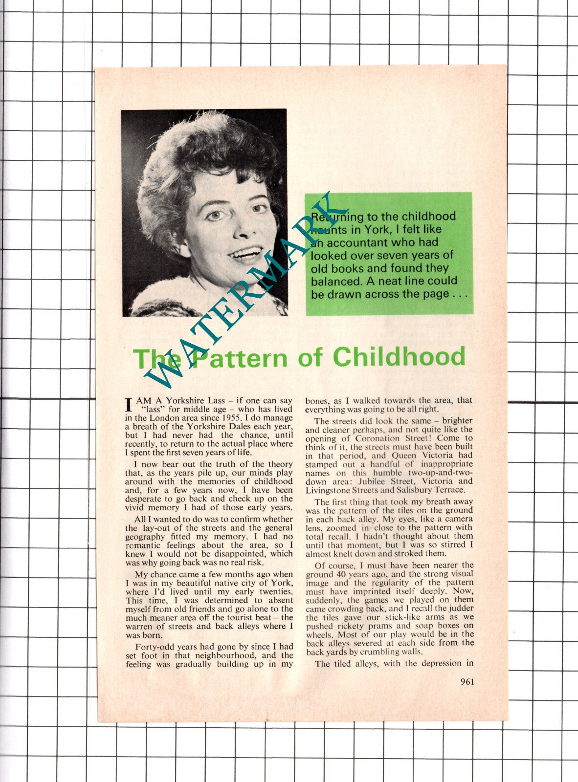 June Broughton York Yorkshire - 1978 Article / Print
