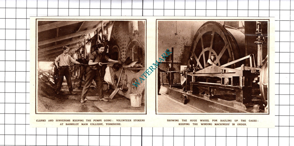Barnsley Main Colliery Yorkshire - 1921 Cutting