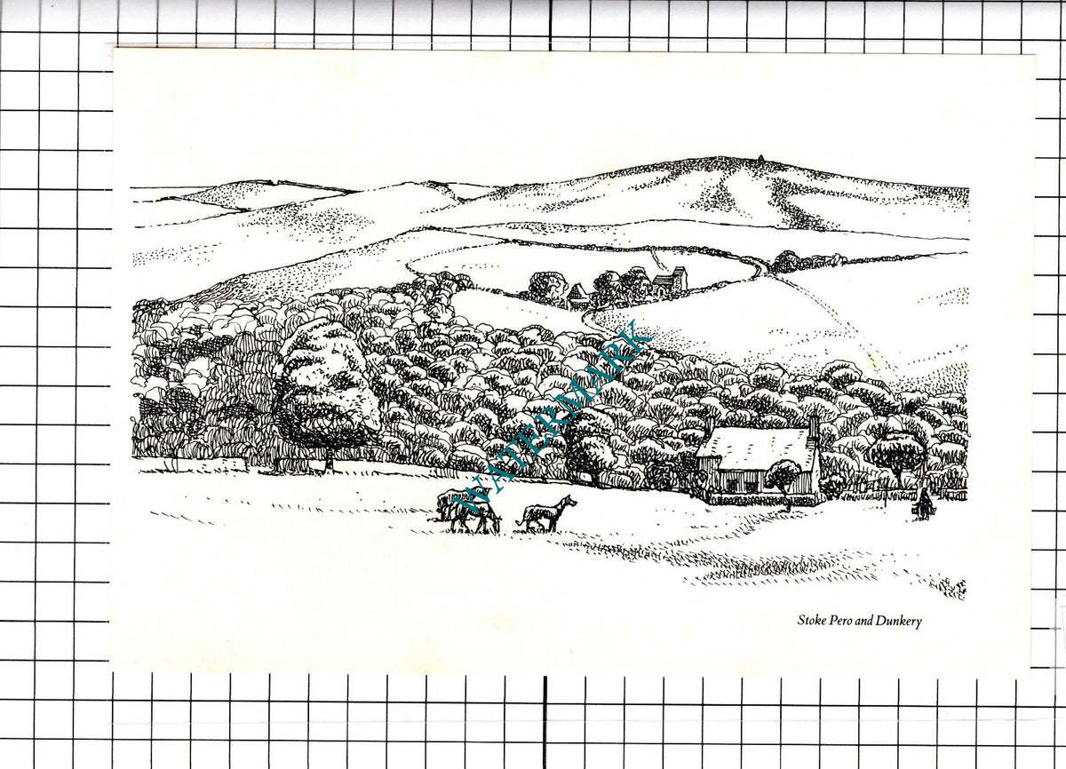 Stoke Pero and Dunkery Somerset - 1980's Cutting / Print
