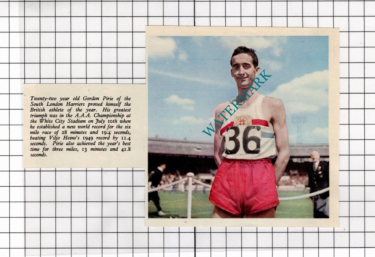 Gordon Pirie Athlete - 1953 Clipping