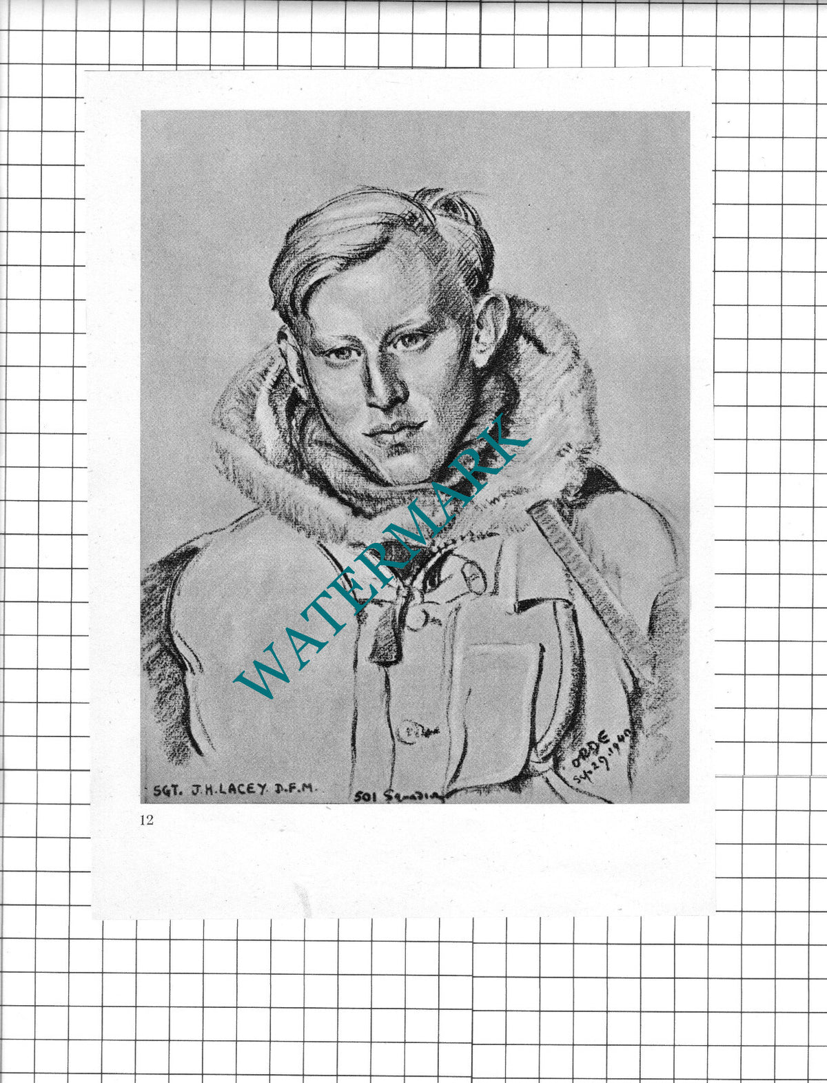 Flt Lt B E Finucane / Sgt J H Lacey WW2 Pilot - 1942 Book Print