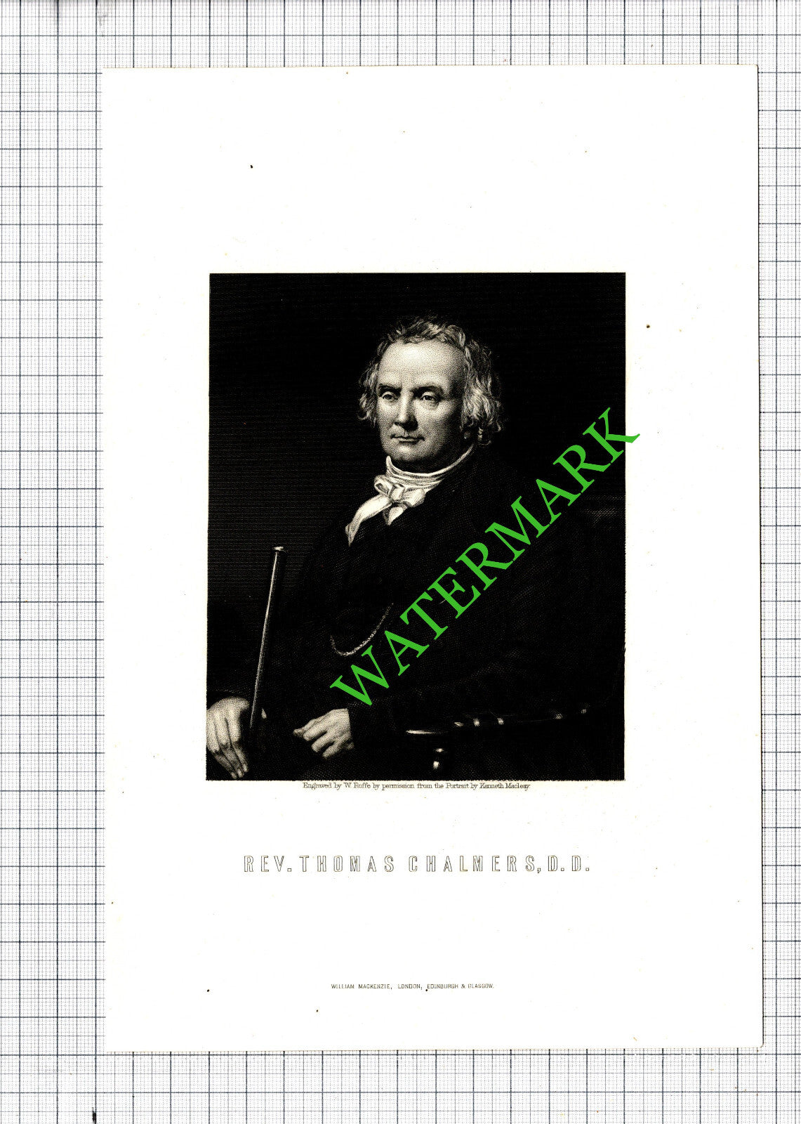 Rev Thomas Chalmers - c.1887 Print