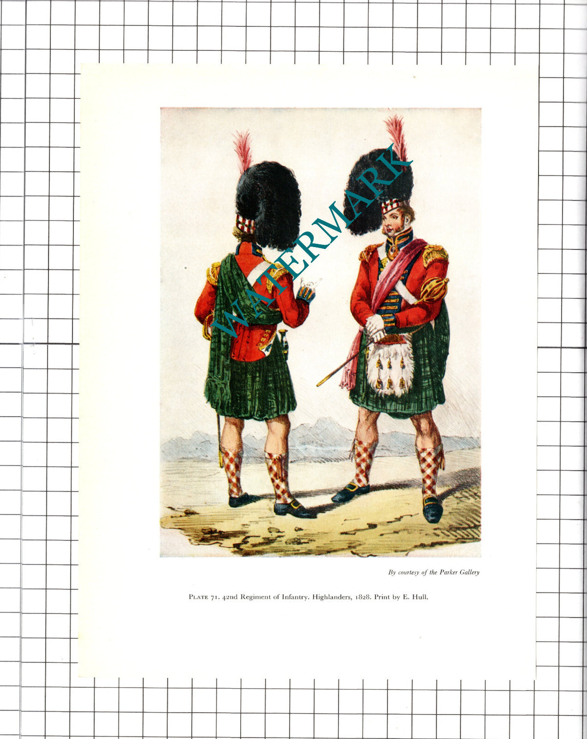 4th Light Dragoons / 42nd Regiment of Infantry Highlanders - 1957 Clipping