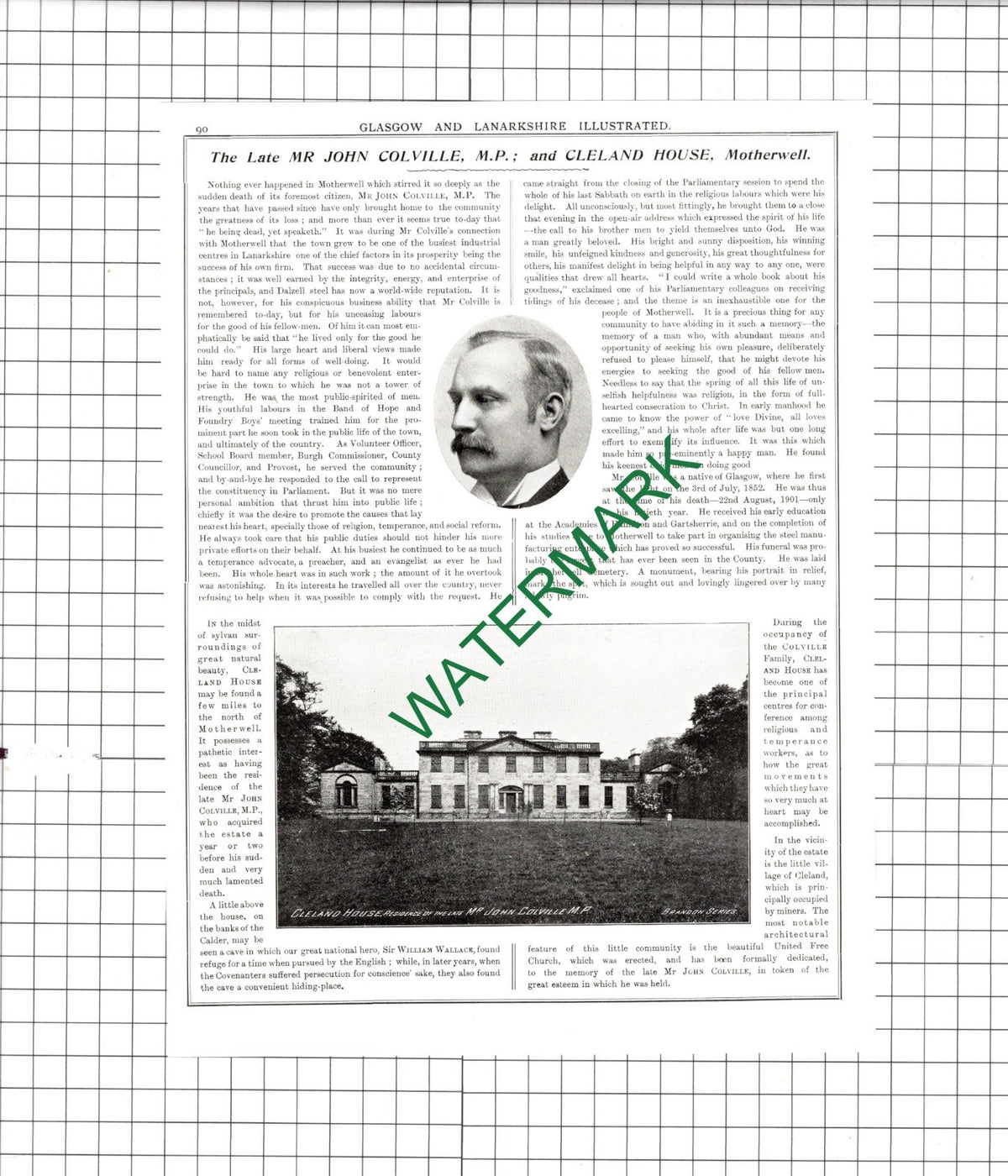 Lord Hamilton Dalzell House Motherwell John Colville Cleland House 1904 Article