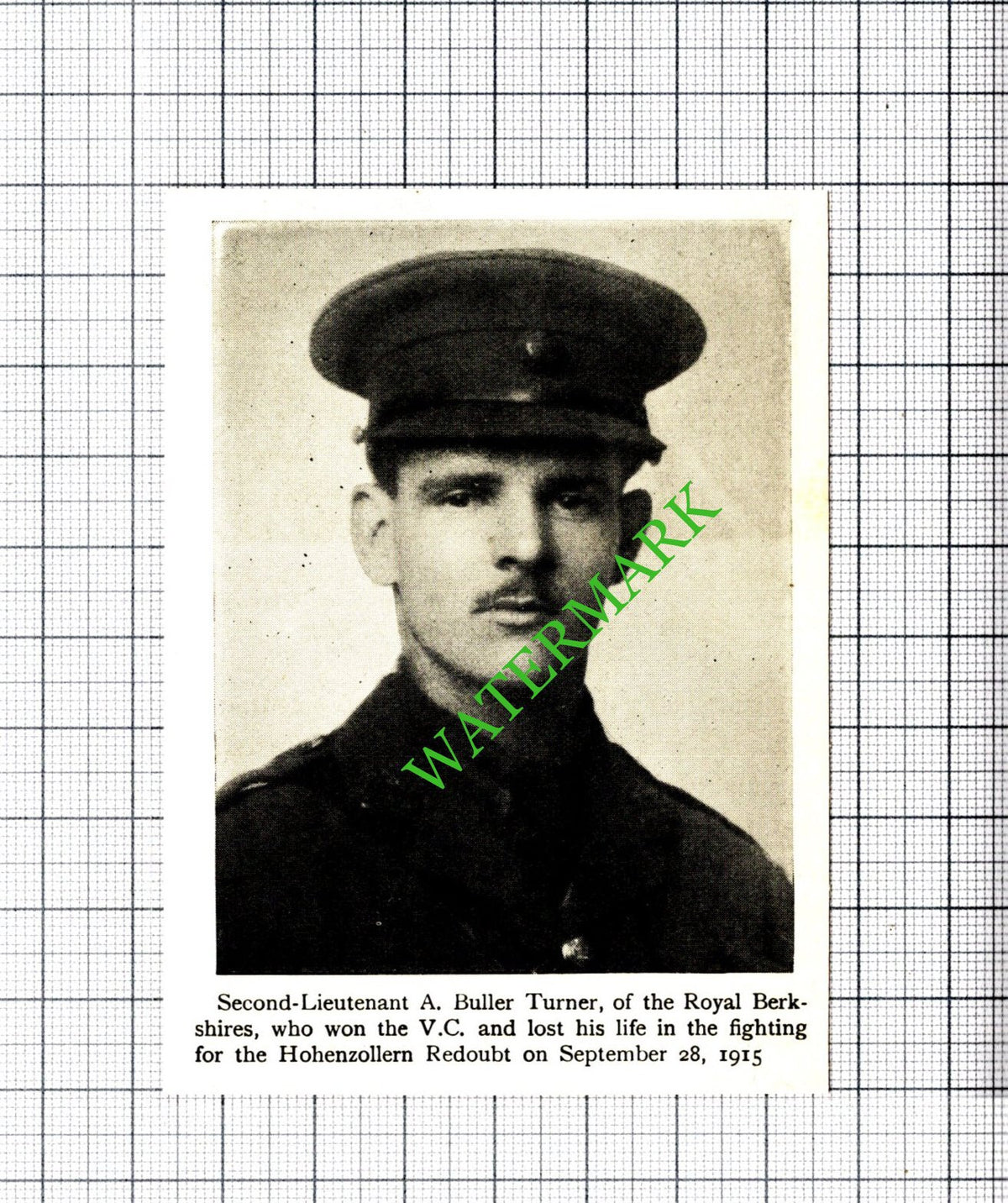 A Buller Turner Royal Berkshires Great War - c.1920 Small Cutting