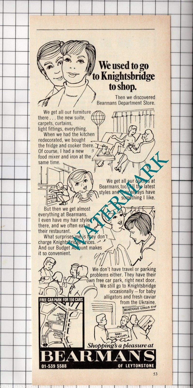 Bearmans Of Leytonstone Essex - 1975 Advert