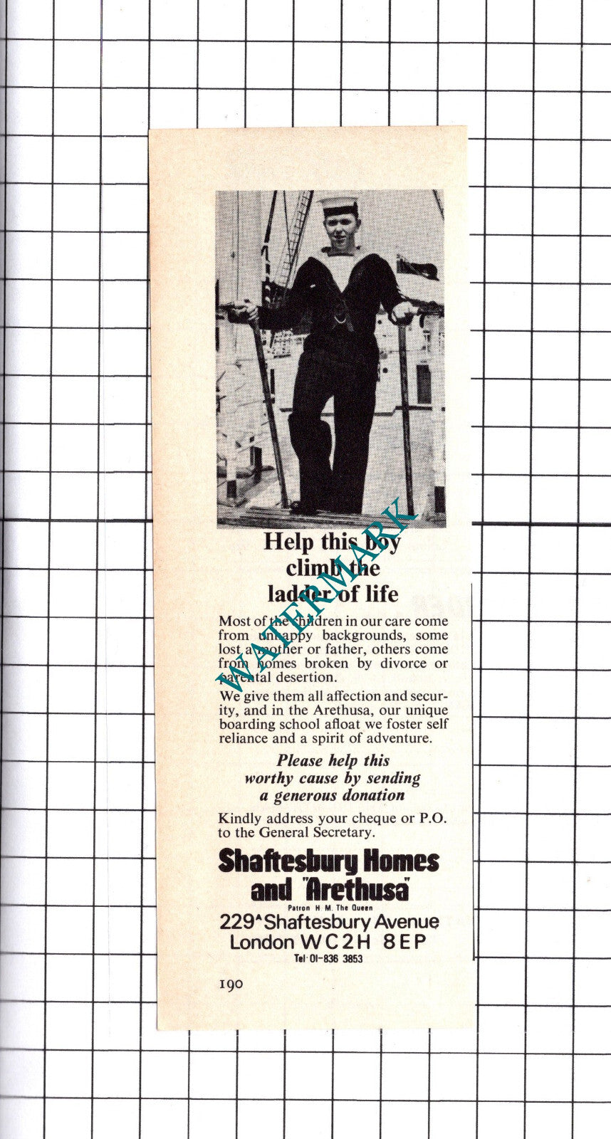 Shaftesbury Homes Arethusa Boarding School Advert - 1972 Clipping / Print