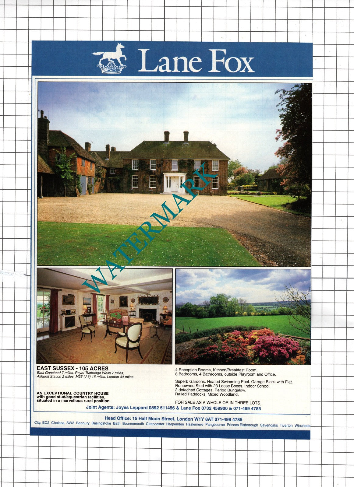 Ashurst Sussex House Sale Advert - 1991