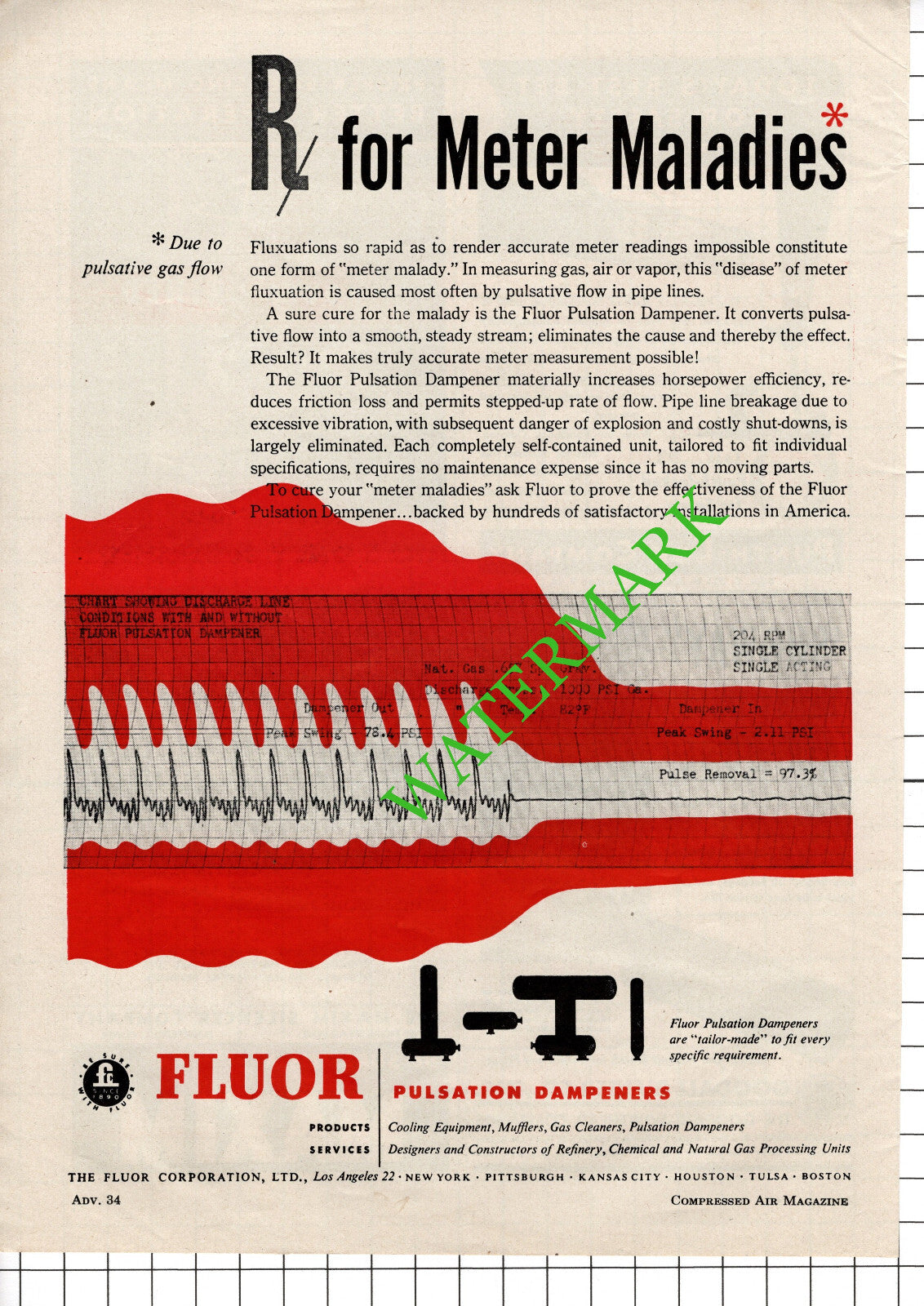The Fluor Corporation Ltd Los Angeles USA Advert - 1948 Cutting
