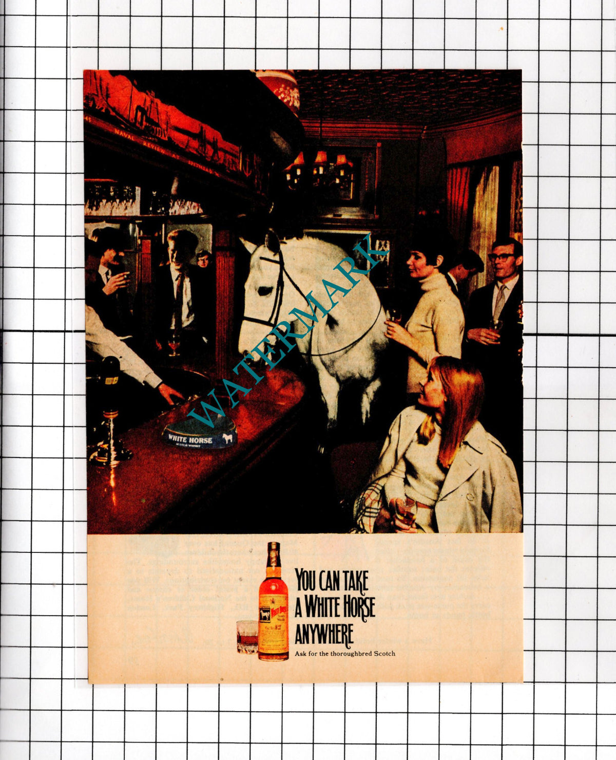 White Horse Scotch Whisky - 1967 Small Advert
