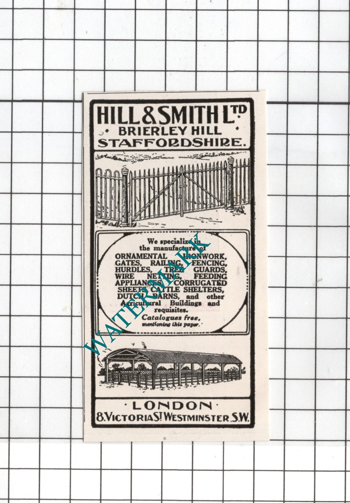 Hill & Smith Ltd Brierley Hill Staffordshire - 1926 SMALL Advert