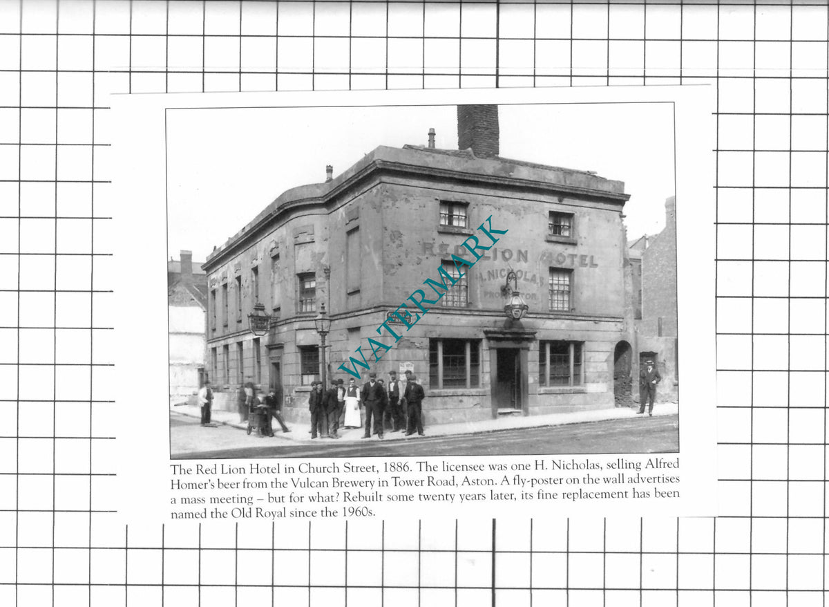 The Red Lion Hotel Birmingham - Small Clipping / Print