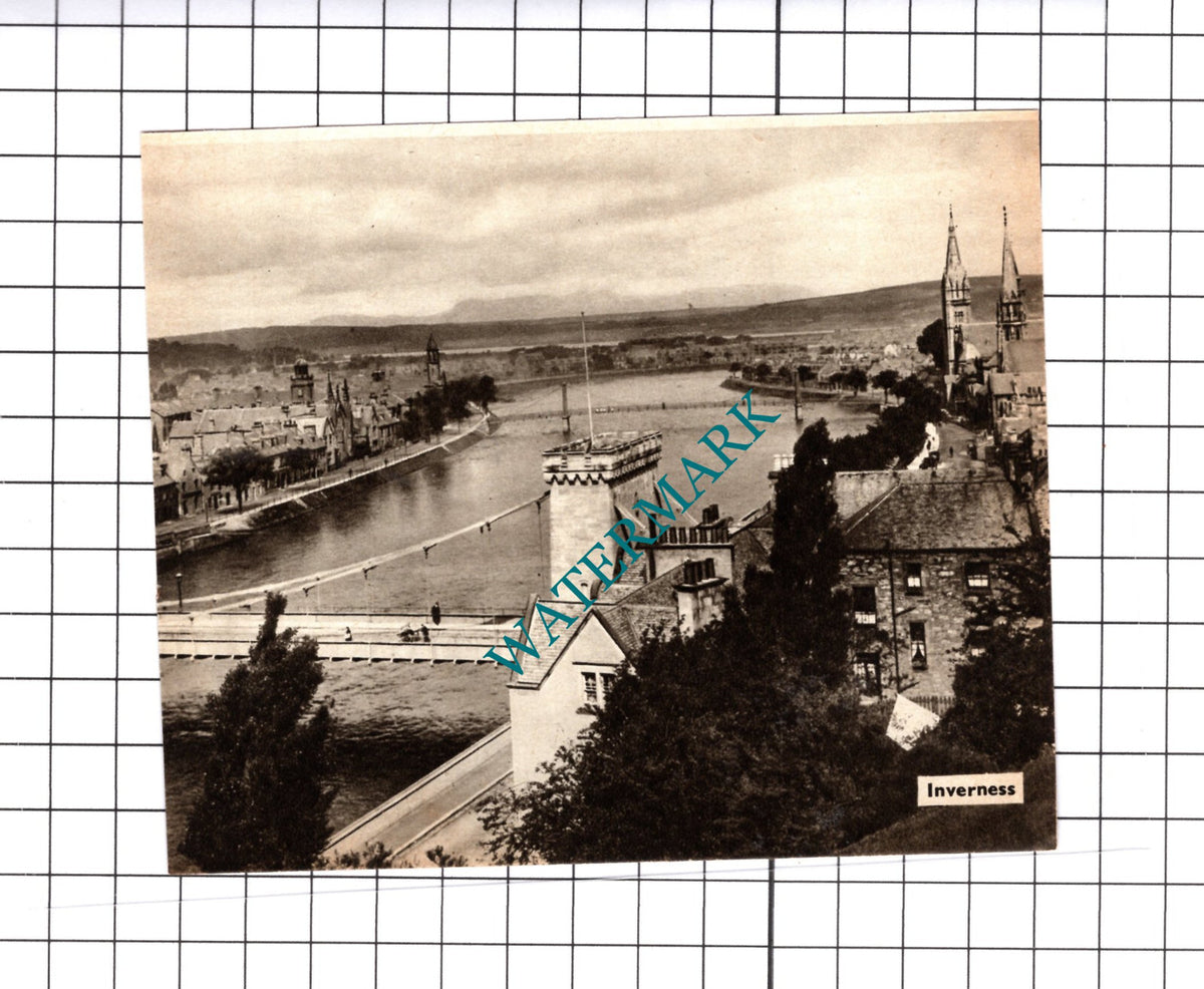 Inverness Scotland - 1939 SMALL Cutting