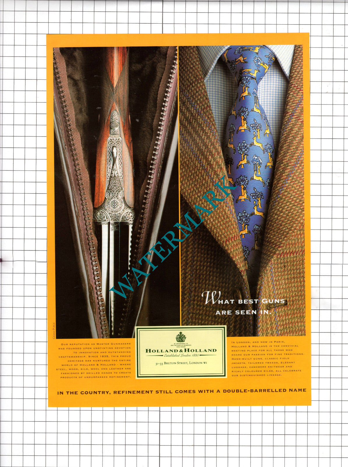 Holland & Holland Advert - 1994 Cutting