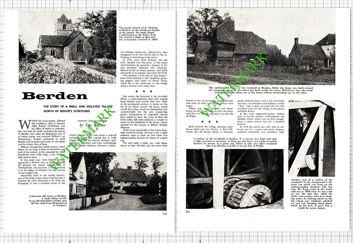 Berden Essex Treadmill - 1964 Article